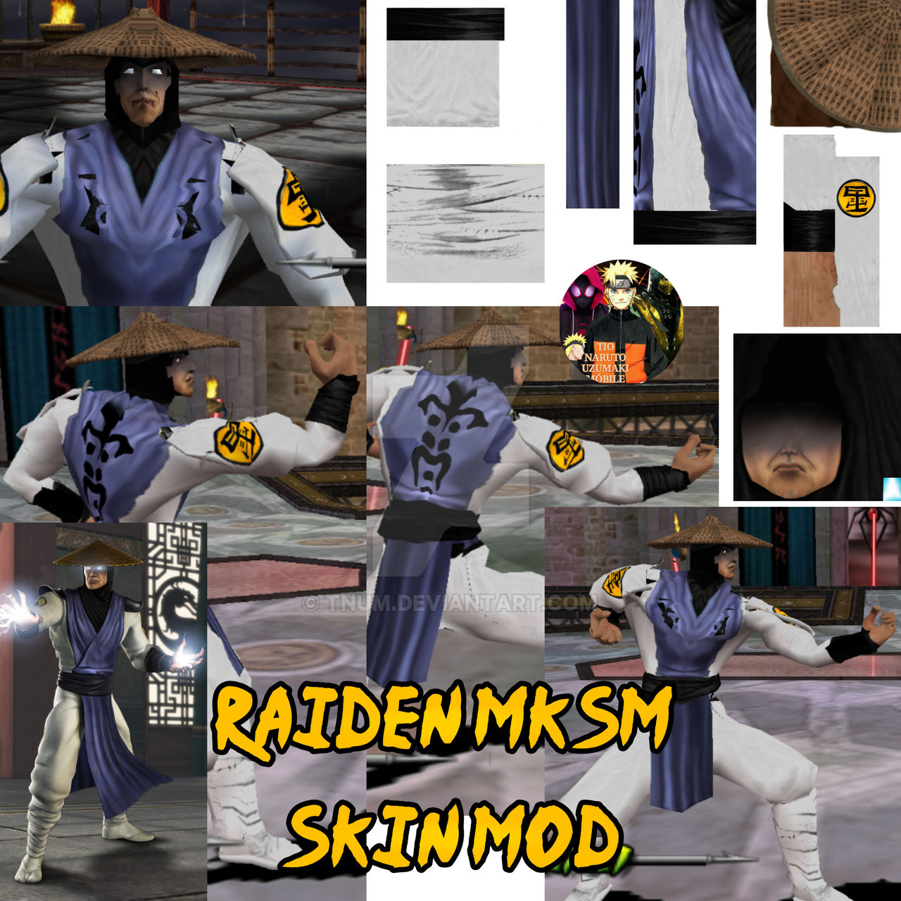 Manager Raiden Tutorials Skin Raiden mksm Skin mod (Mortal Kombat unchained/mkd) by TNUM on DeviantArt