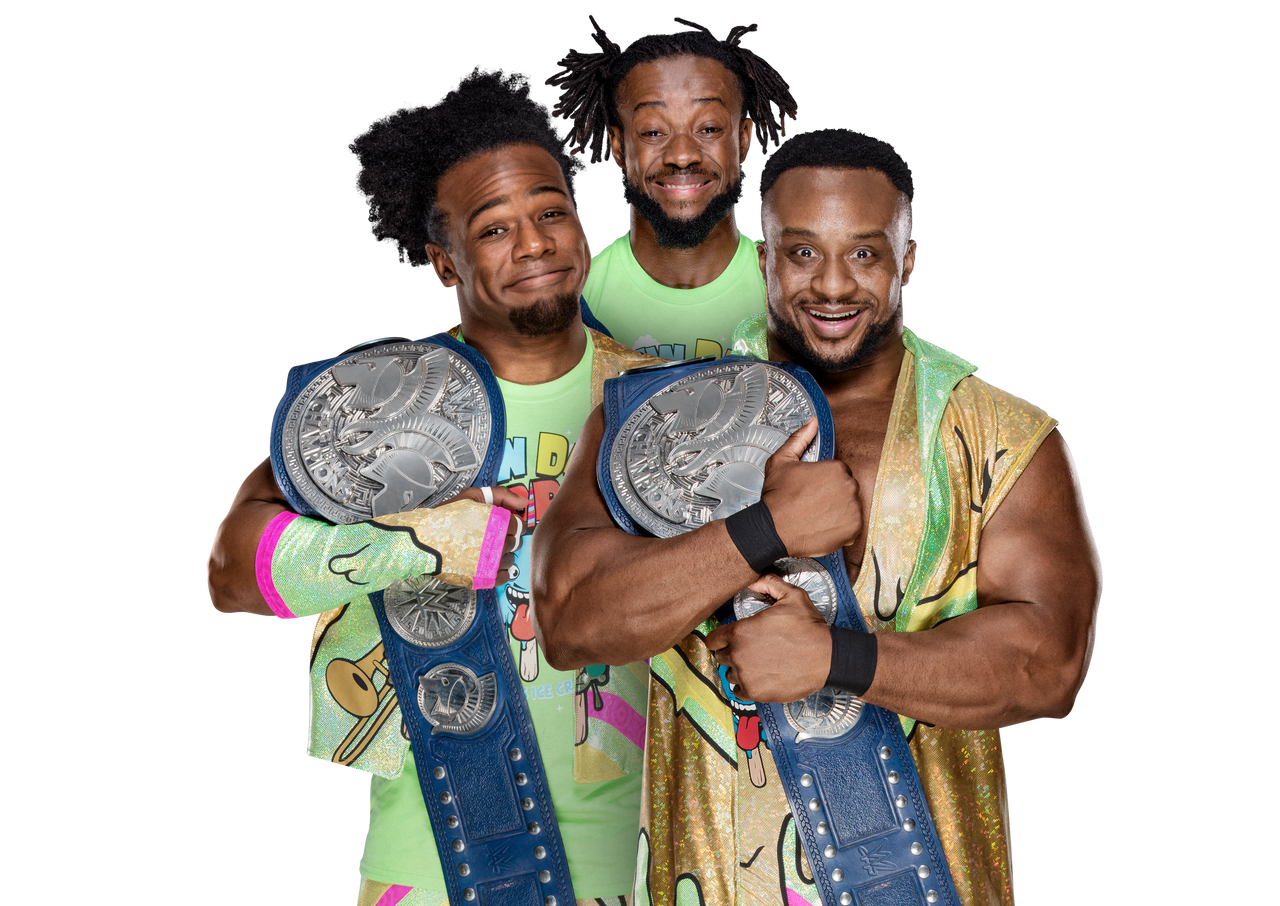 New day films. Рестлеры New Day. WWE 2017 New Day. The New Day WWE tag Team Champion. New SMACKDOWN tag Team Champions-the New Day!.