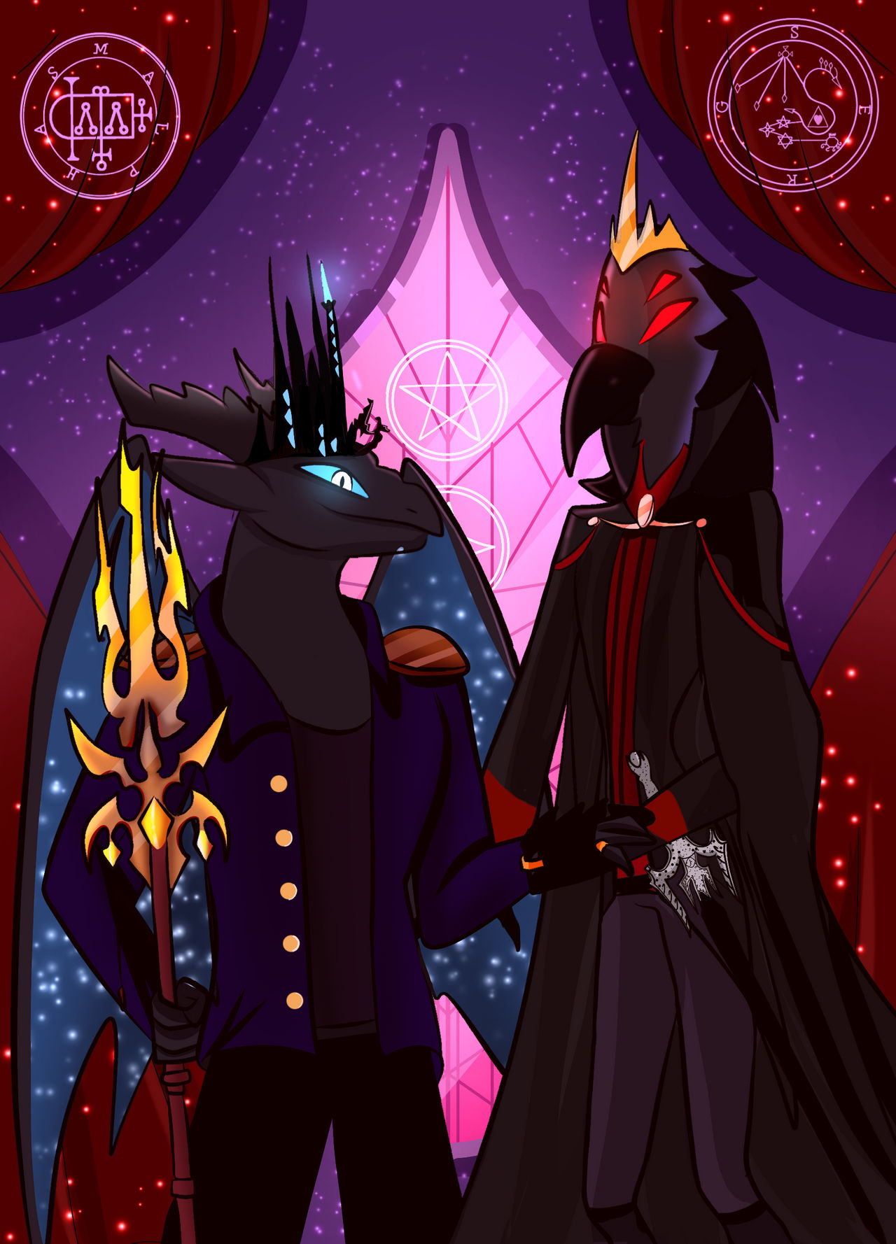 Malphas and Serg Goetia - Royal Painting by NightDragon-2717 on DeviantArt