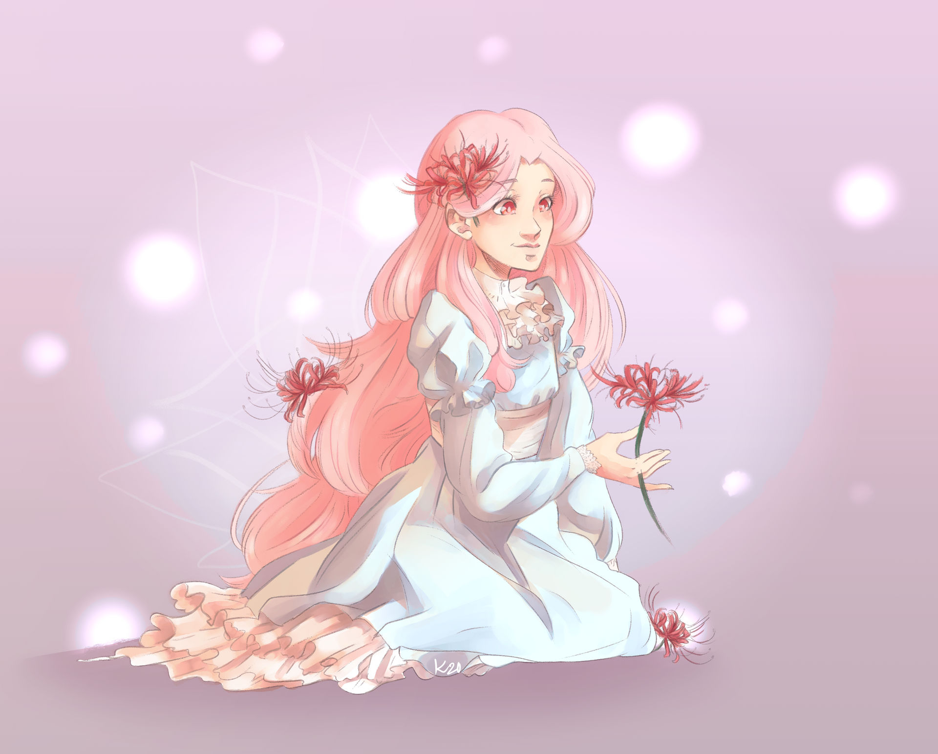Commission : Blood flower by DemonsforRei on DeviantArt