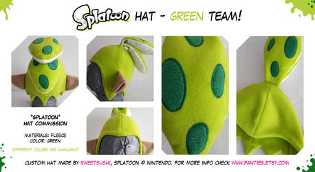 Splatoon Boy Hat - Green Team! renewed