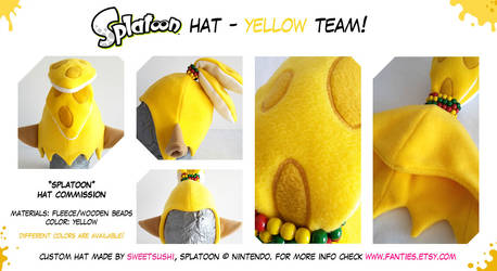 Splatoon Boy Hat - Yellow Team!