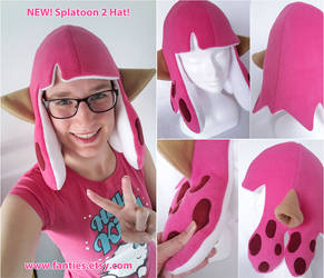 NEW Splatoon2 Inkling Girl Hat - PINKKKK