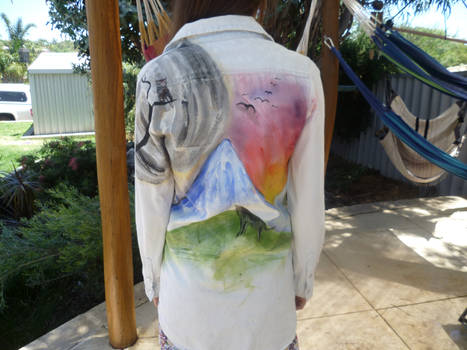 Painted jacket dreamscape _wearing