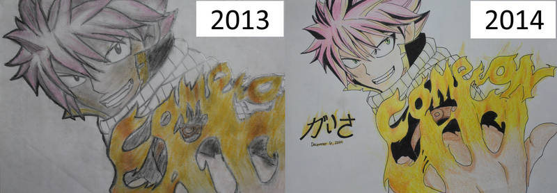 Natsu Dragneel 'Come On' Comparison