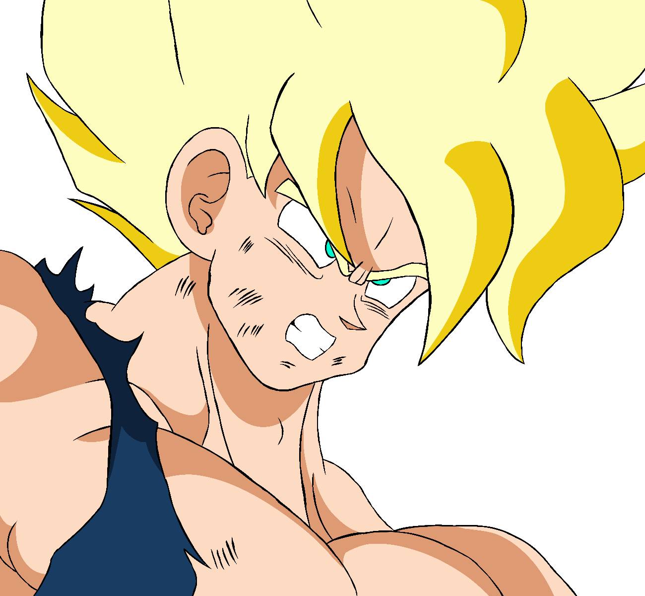 Shintani Goku SSJ Shintani (Redrawn Scene) by KadomiDB on DeviantArt