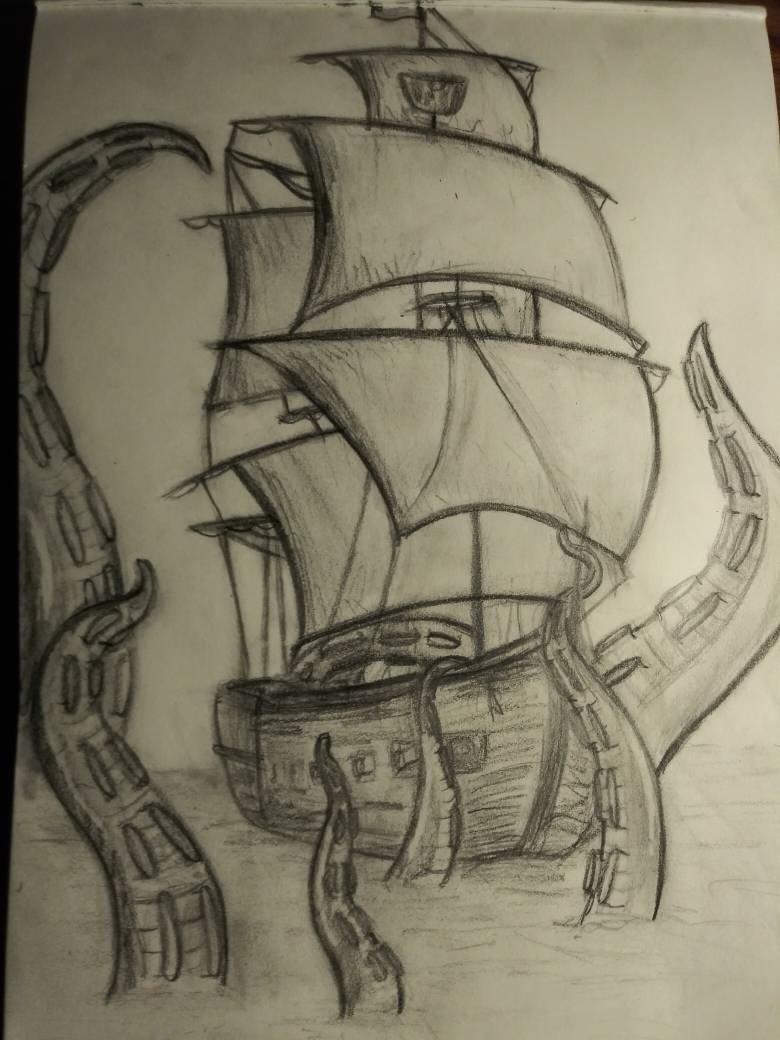 How To Draw A Super Cool Pirate Ship 