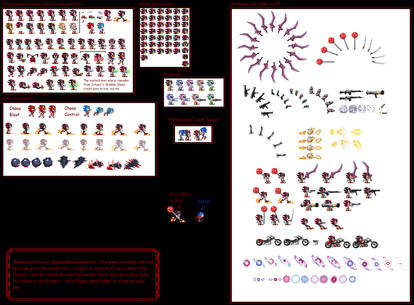 Shadow The Hedgehog Sprites