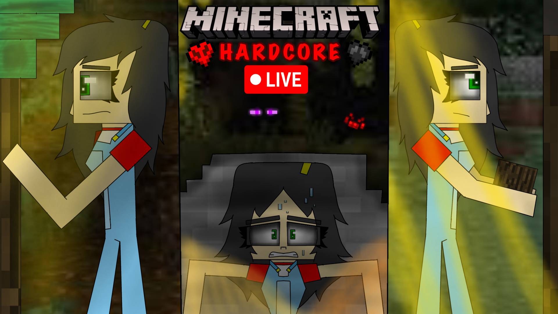 Minecraft hardcore live thumbnail is now done by JessefemaleMcsmYt on ...