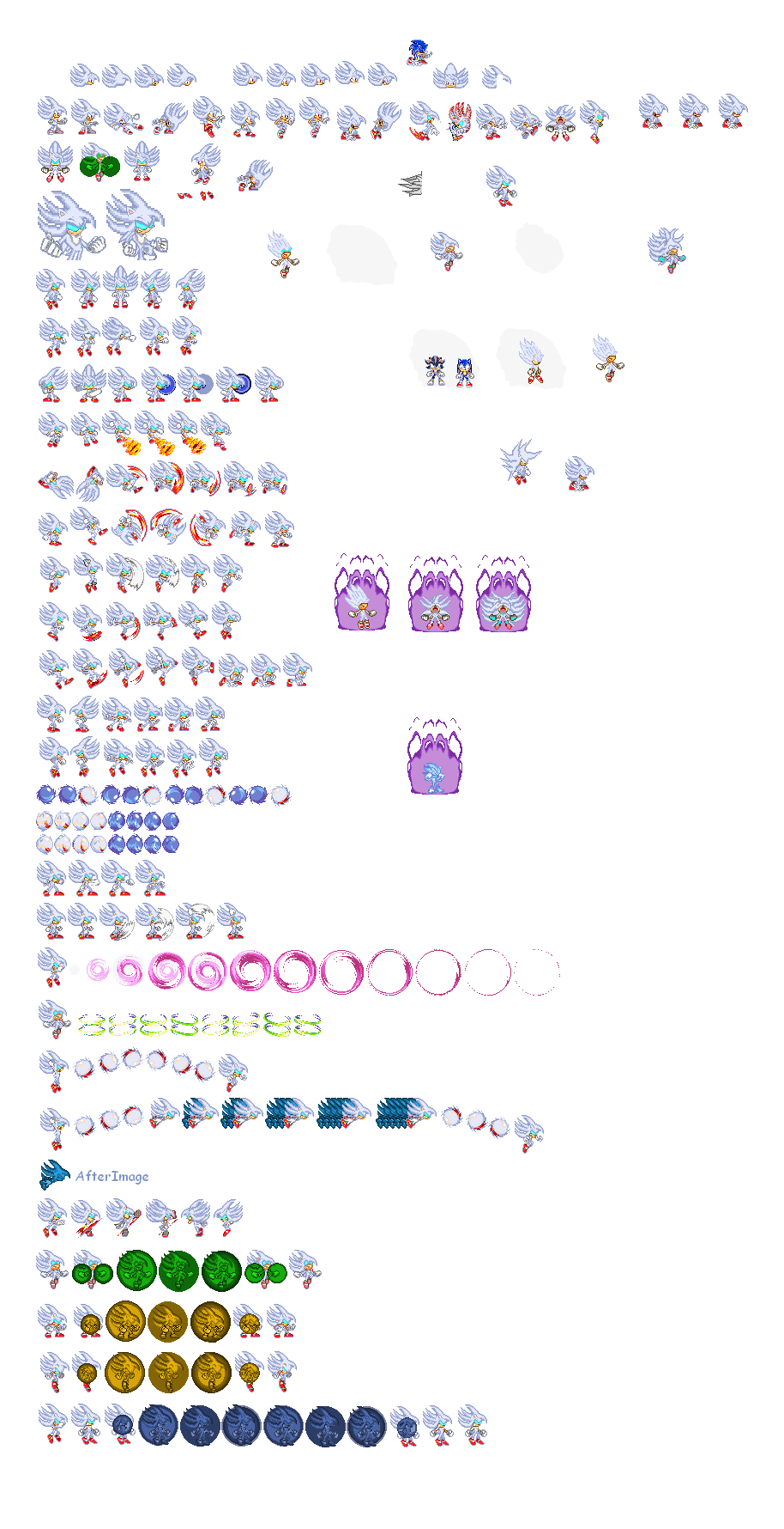 Hyper sonic 2 sprite sheet by 85rmzooz on DeviantArt