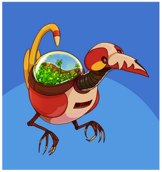 Plant Robot Bird