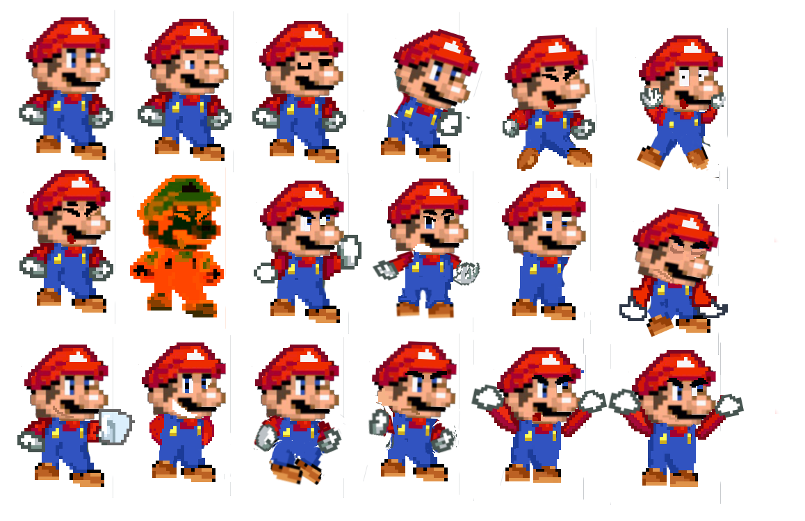 My custom Mario sprites by ClassicSonicGamer102 on DeviantArt