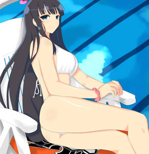 Ikaruga relaxing in pool