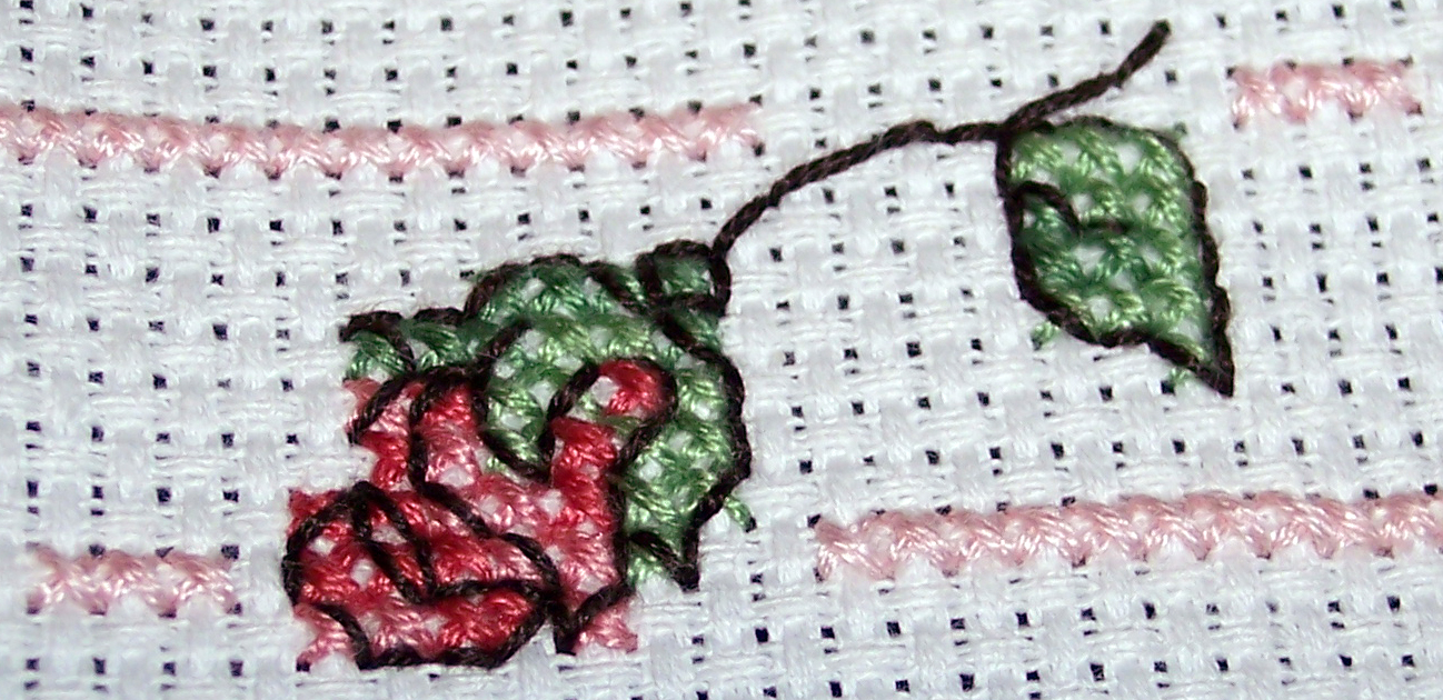 Rose Teatowel - Detail