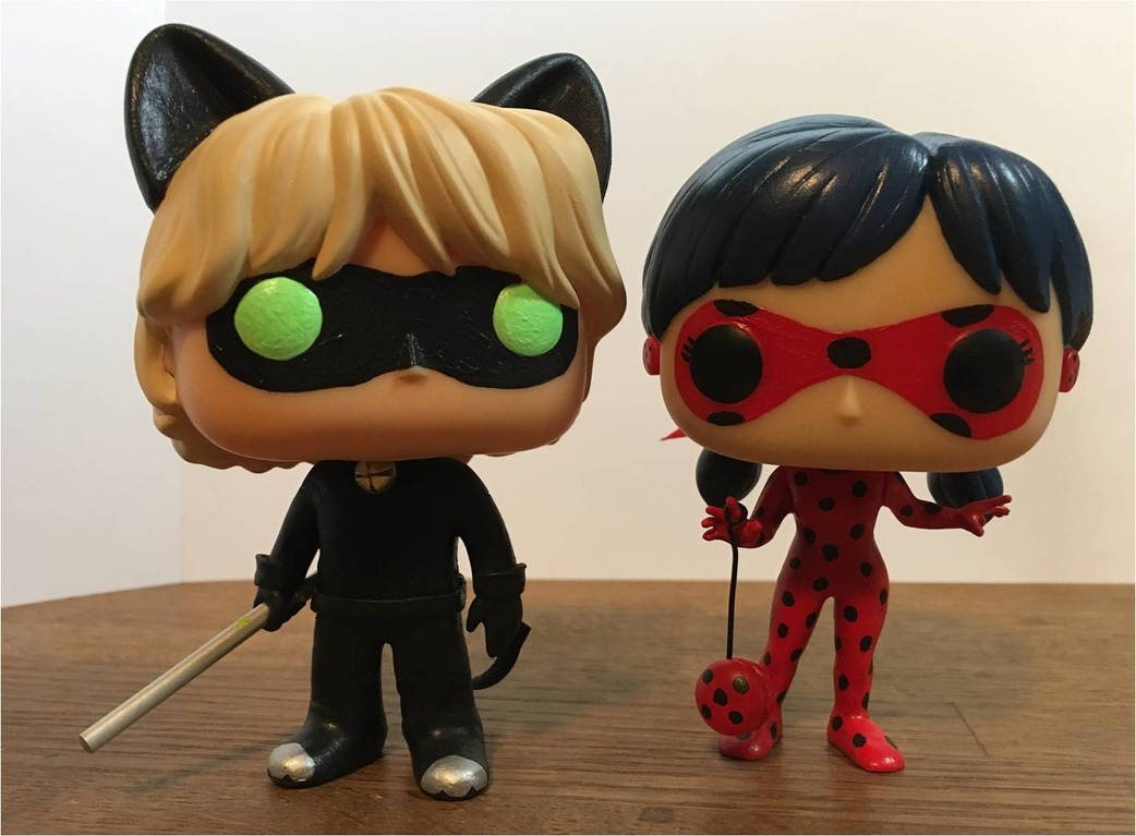 Miraculous and Cat Noir Custom Funko Pop! by NumairSalmalin on DeviantArt