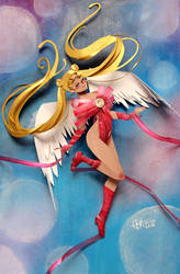 Transformation Sailor Moon in Cut paper