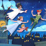 Peter Pan Fly Paperart