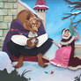 beauty and the Beast paper art