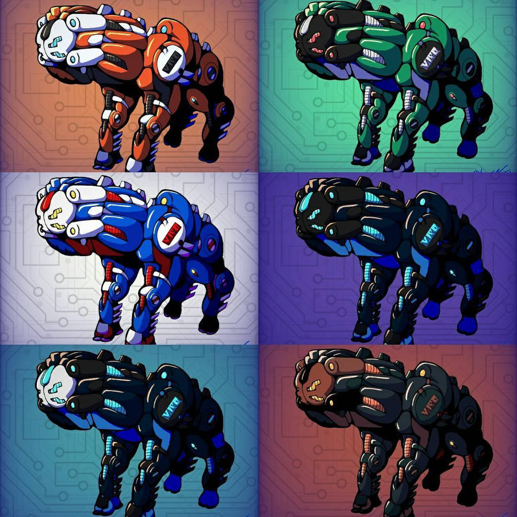 Killer Robot Color Scheme Ideas by RevolutionComix on DeviantArt