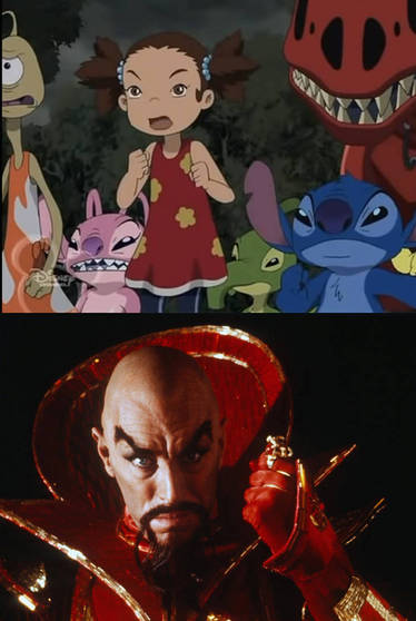 Stitch and Yuna Confront Ming the Merciless 