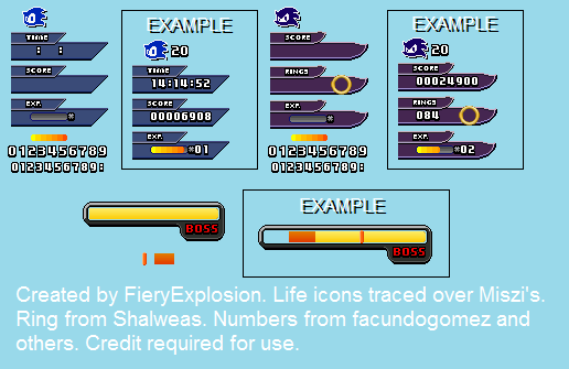 Sonic Colors - Xbox360 HUD textures