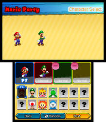 Mario Party 10-Styled Character Select Card
