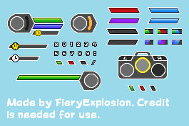 Custom Simplistic Fighting Game HUD by FieryExplosion on DeviantArt