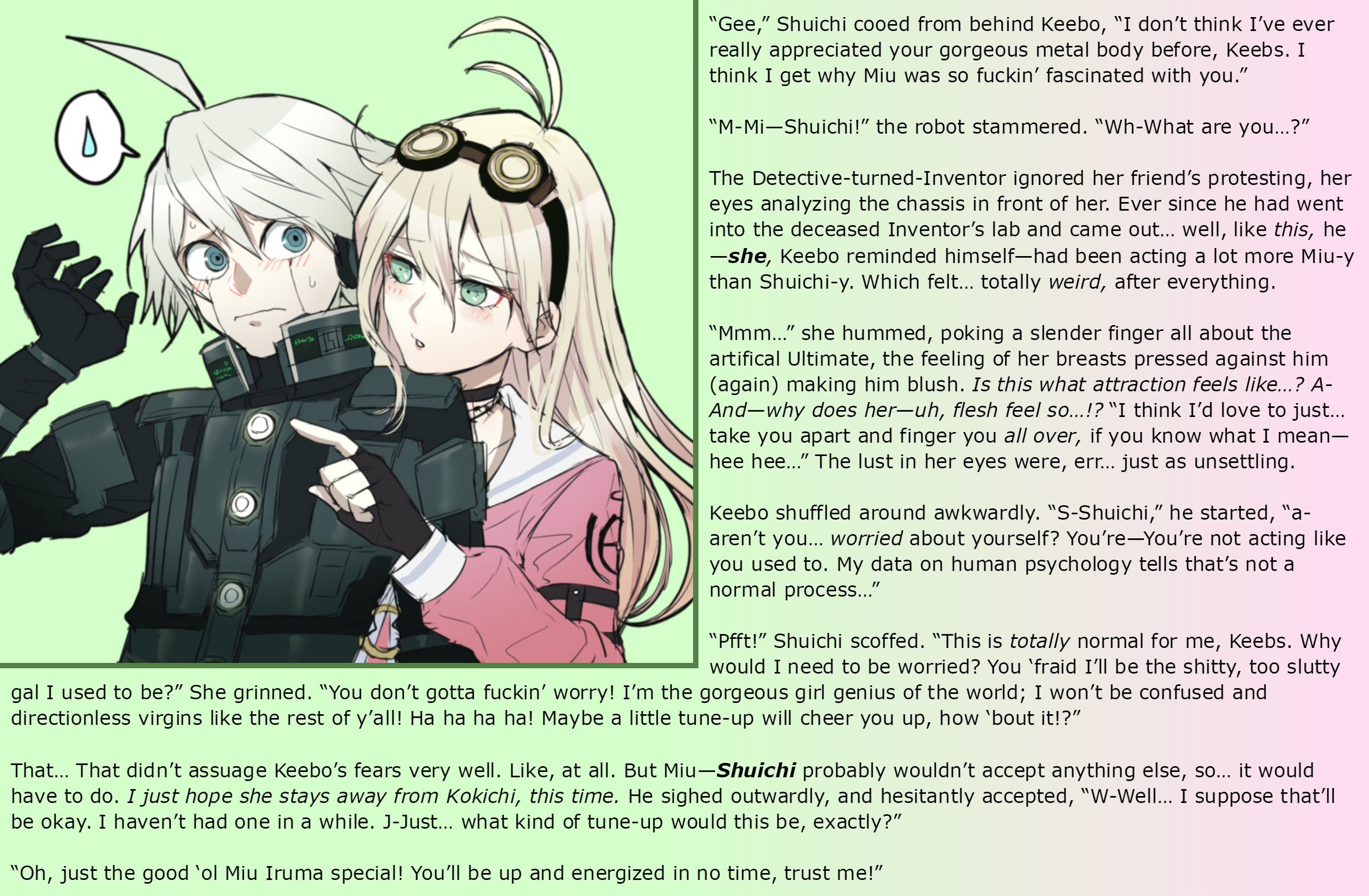 Final Reinvention 2 Shuichi To Miu Tf Tg By Fieryexplosion On Deviantart