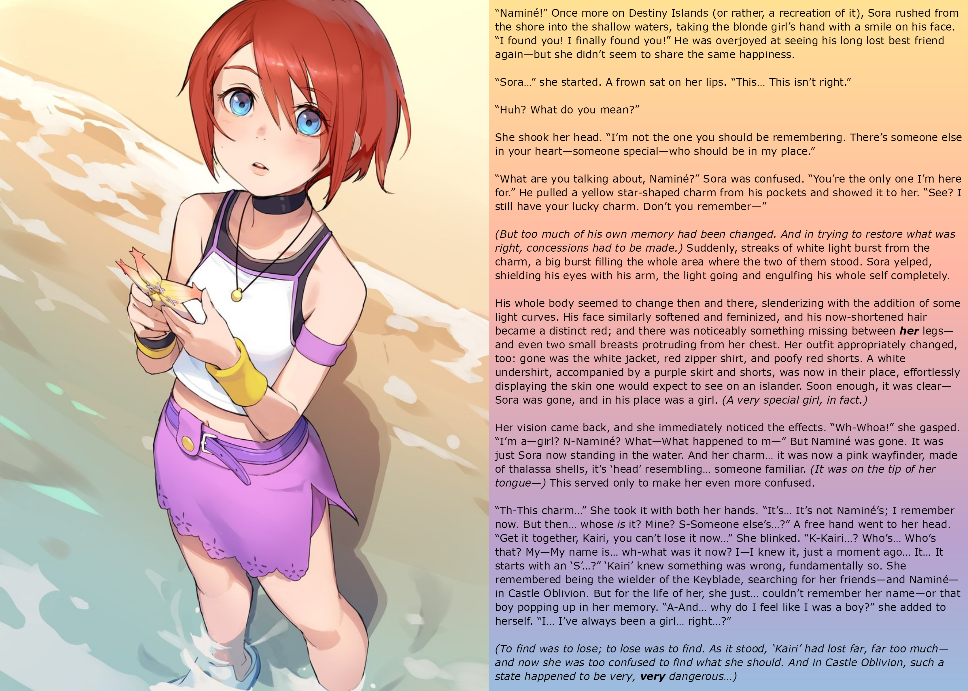 On The Edge Of Her Memory [sora To Kairi Tf Tg] By