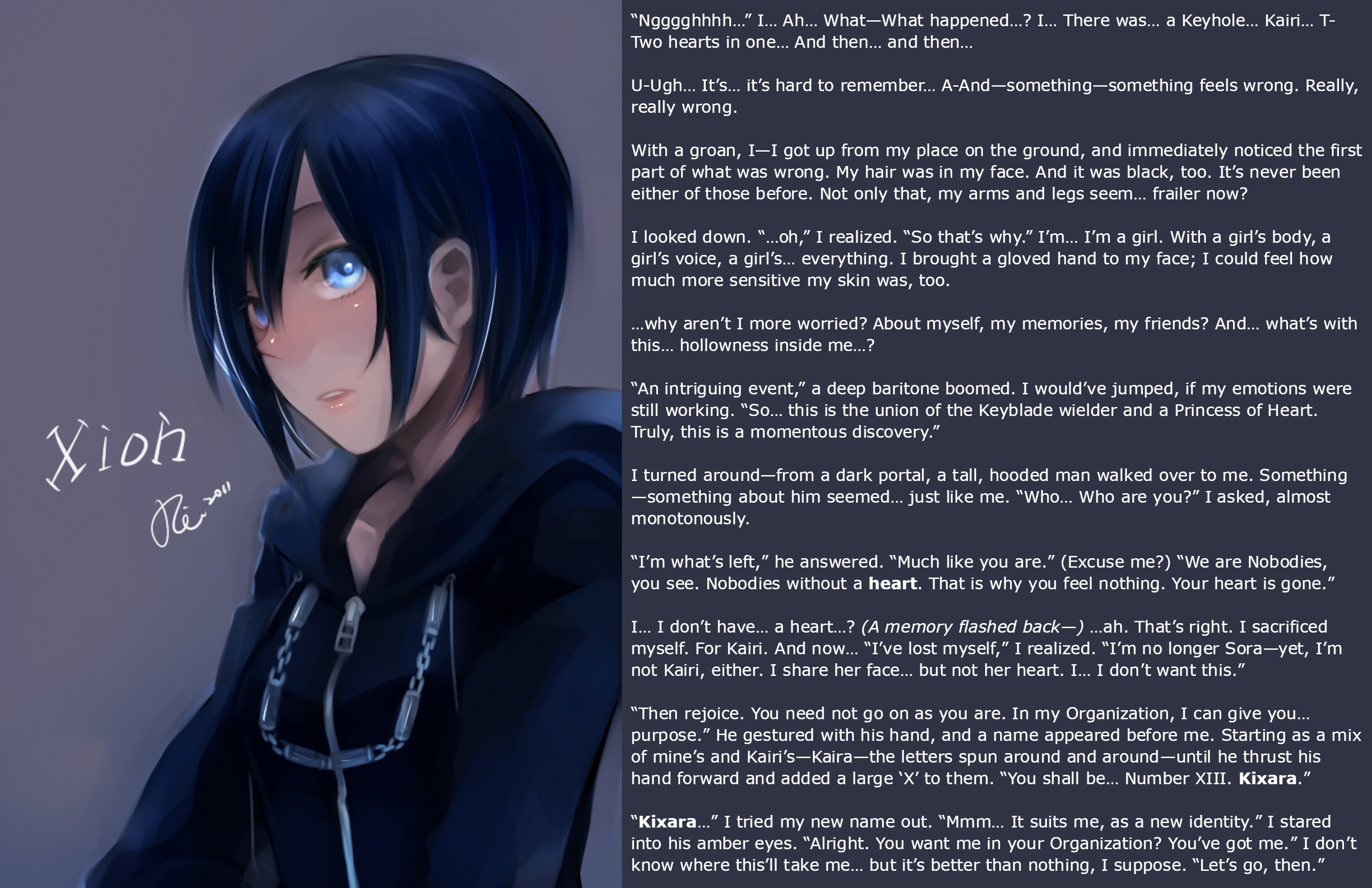Memory Of A Heart Sora To Xion Tf Tg By Fieryexplosion On Deviantart