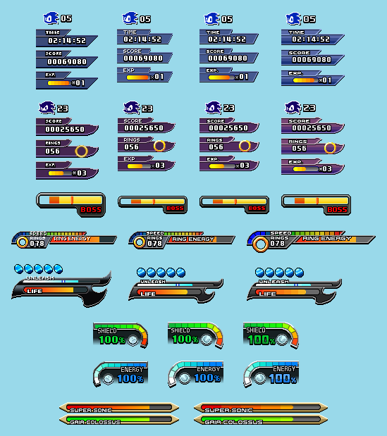 Sonic Unleashed Custom HUD Comparison (2020) by FieryExplosion on ...