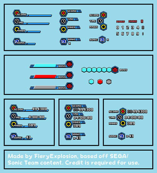 Sonic the Hedgehog Custom Gameplay HUDs by FieryExplosion on DeviantArt