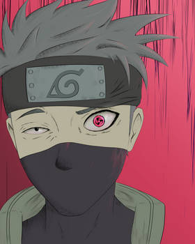 24-10-14 Kakashi drawn like mado from tokyoghoul