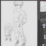 killua ikalgo hxh hunter x hunter sketch