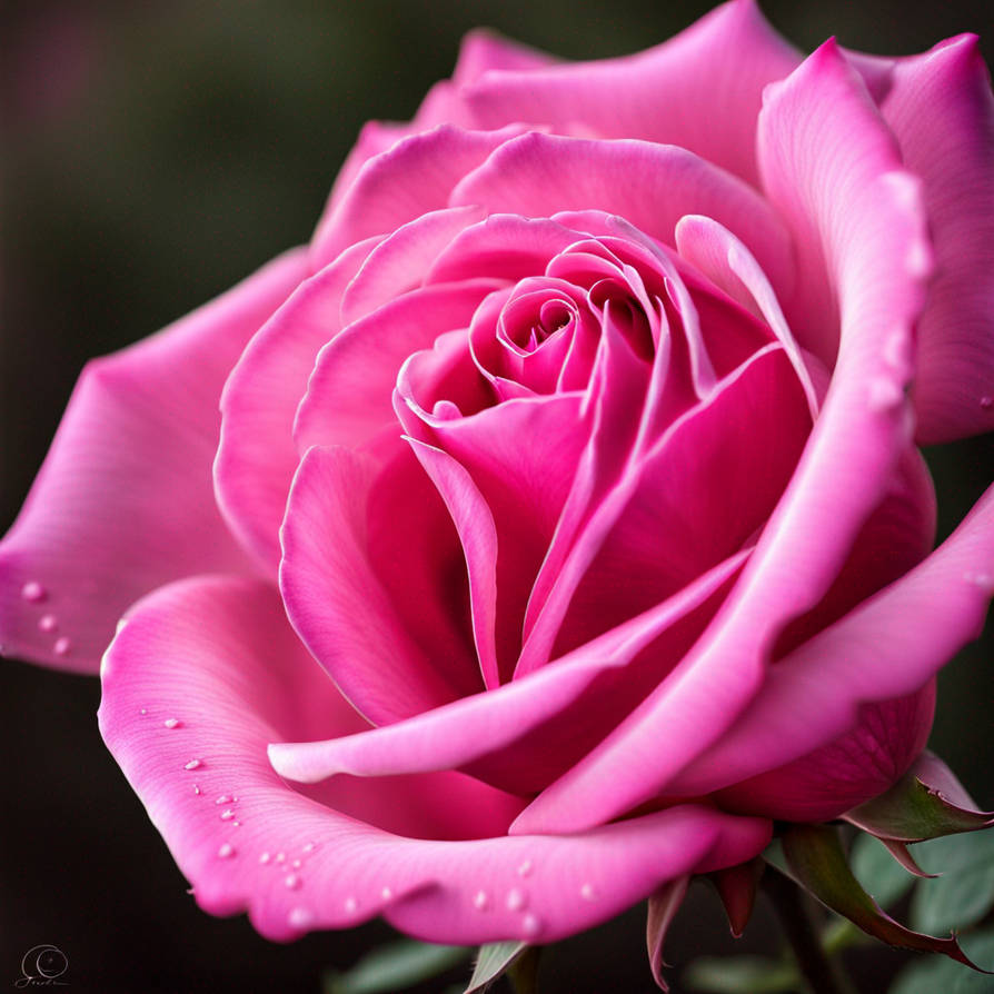 One Pink Roser Single Pink rose by CoolFoxwd16 on DeviantArt