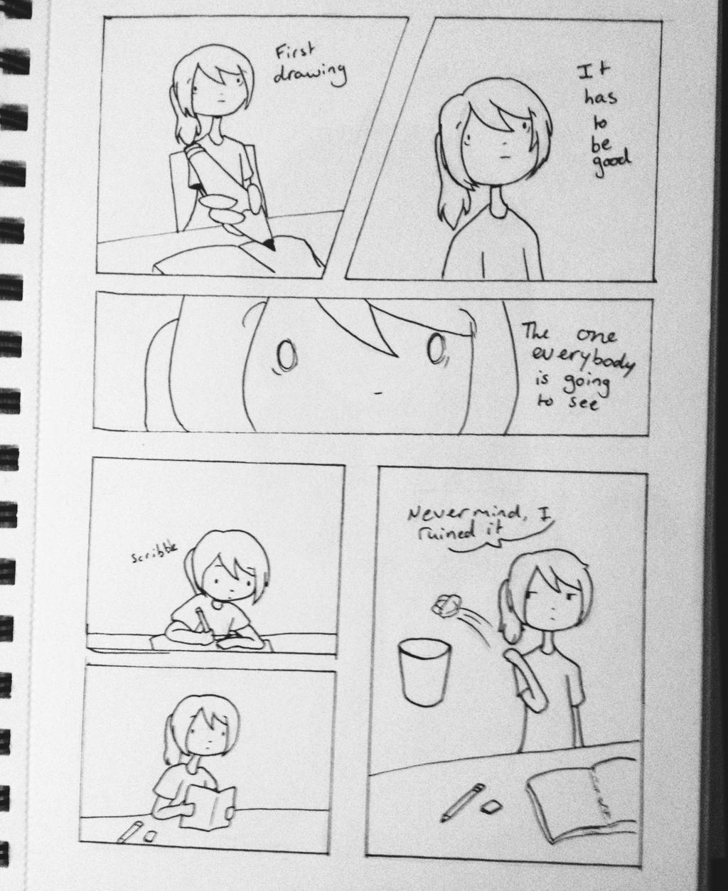 (Comic) first page of the sketch book