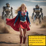 AI Supergirl vs robots