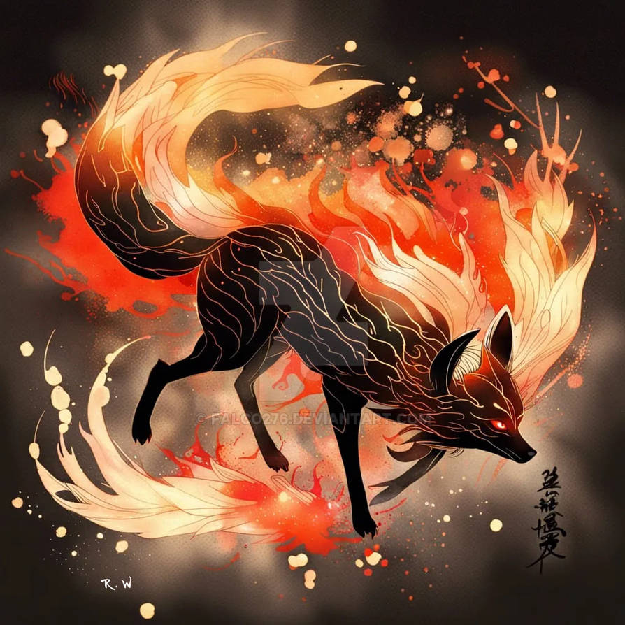 Jason's Kitsune illustration (Dragoma Inferno) by Falco276 on DeviantArt