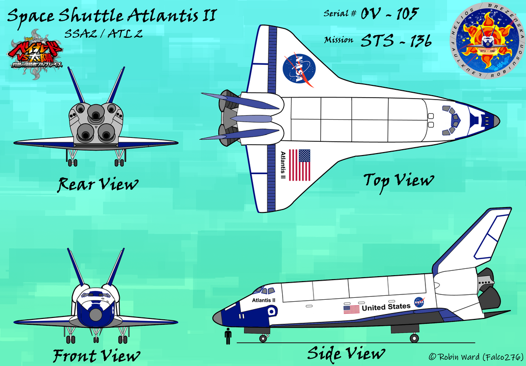 Atlantis Hand Model Drawings Of Space Shuttle Atlantis