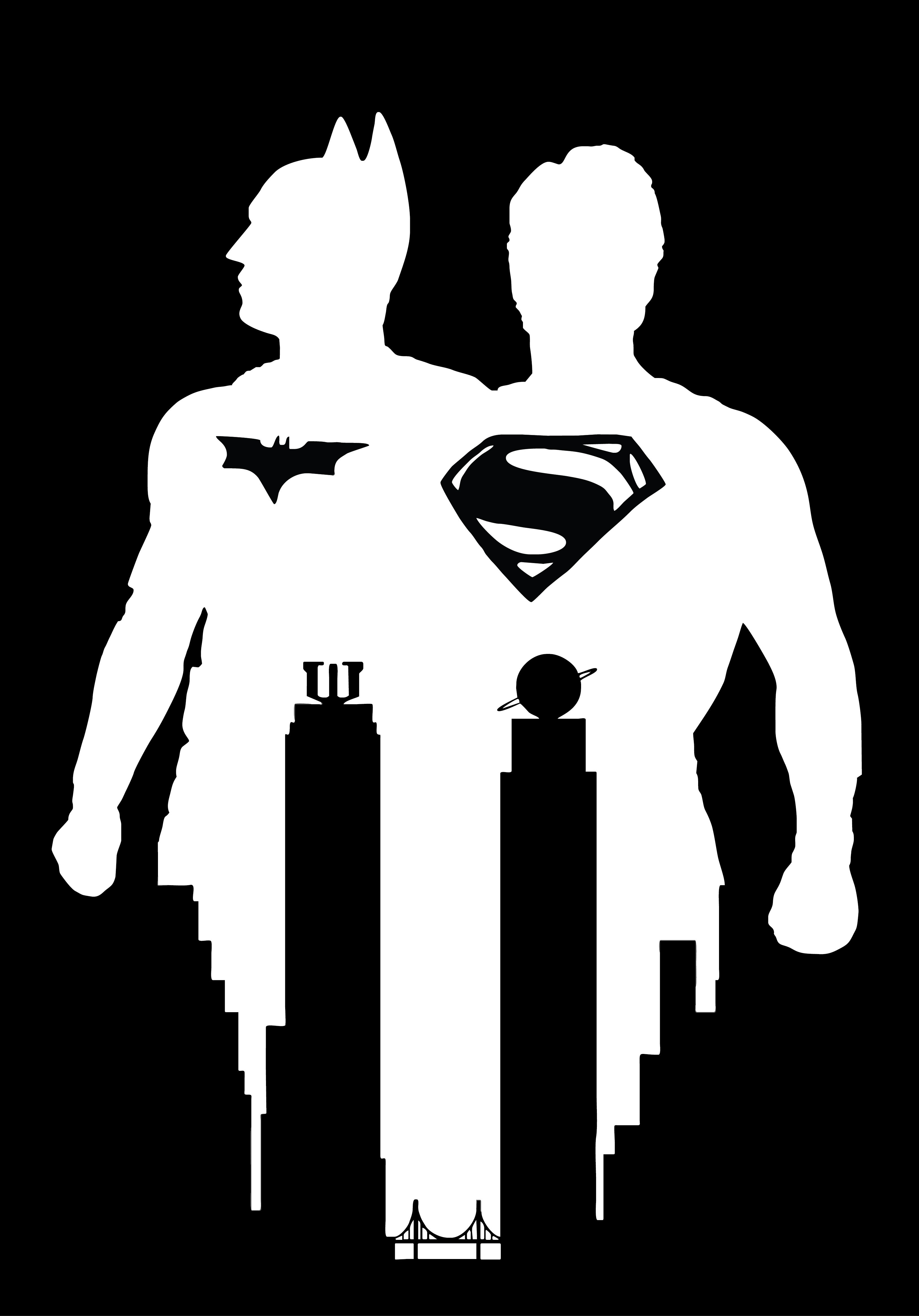 Batman vs Superman Stencil Vector Art by sartauzumaki on DeviantArt