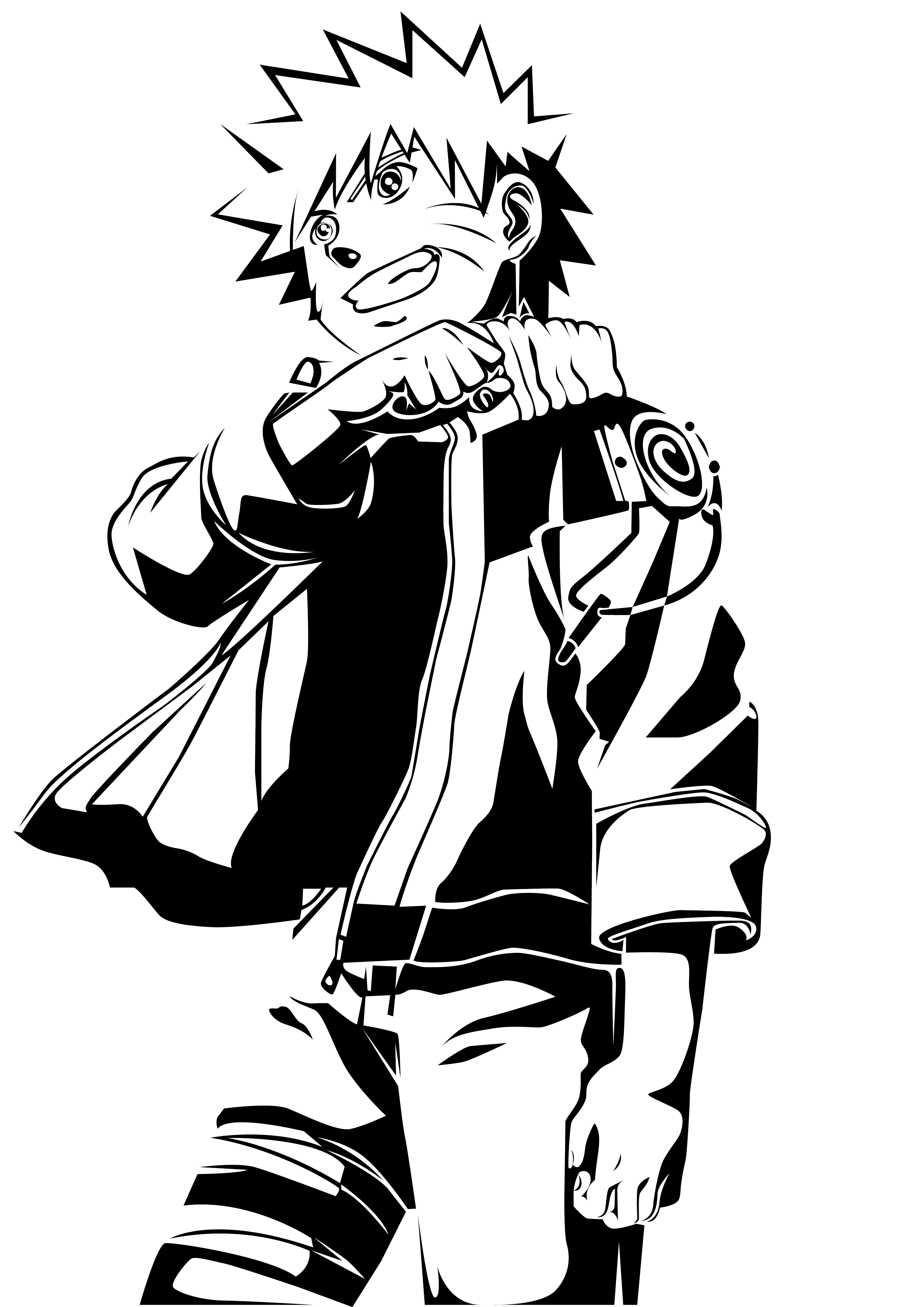 Naruto Kids Stencil Vector Art by sartauzumaki on DeviantArt