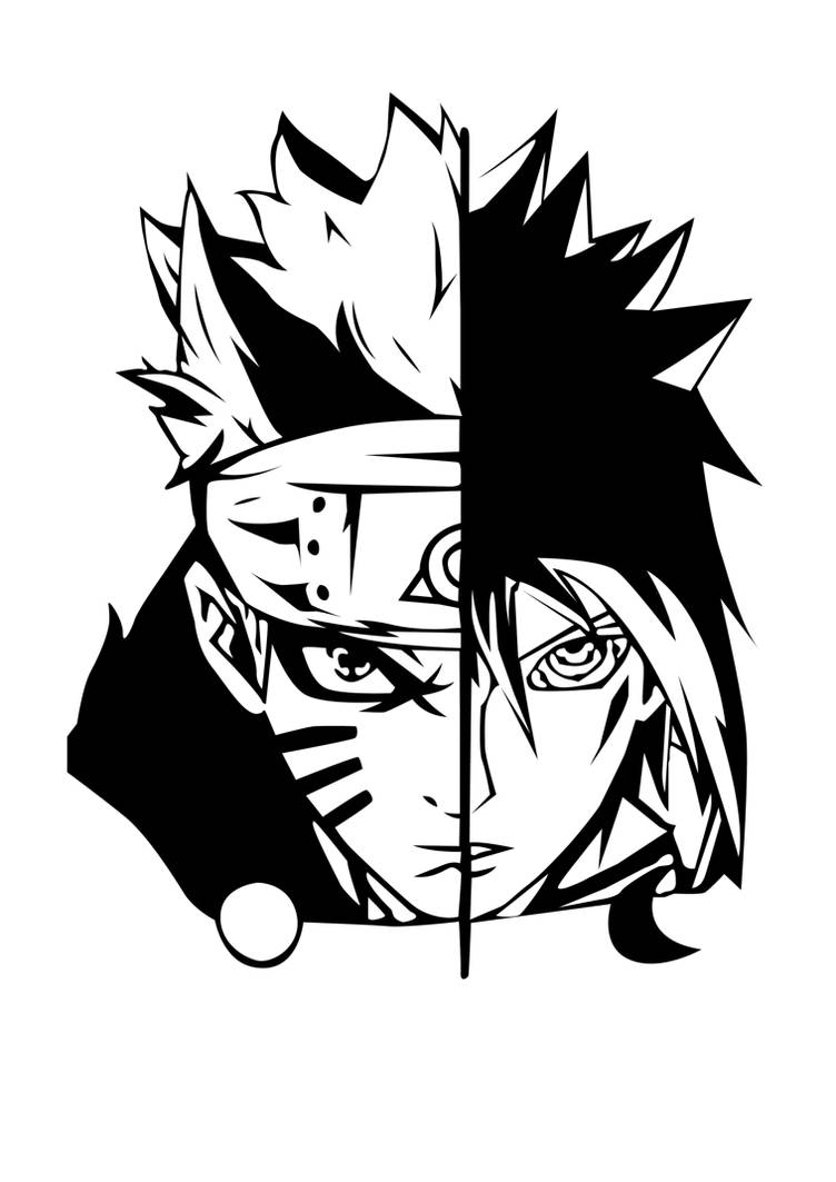 Narutosasuke Stencil by sartauzumaki on DeviantArt