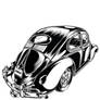 Volkswagen Beetle v3 Stencil Vector Art