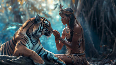 Tiger and the girl