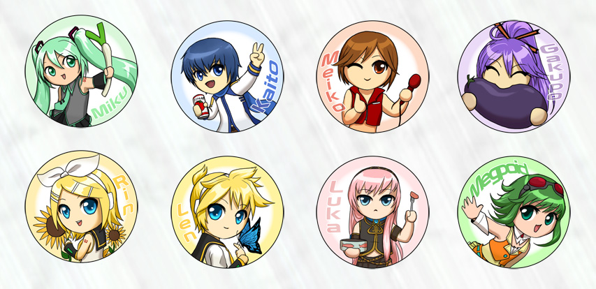 Chibi Vocaloid Stickers by KuraiOdoru on DeviantArt