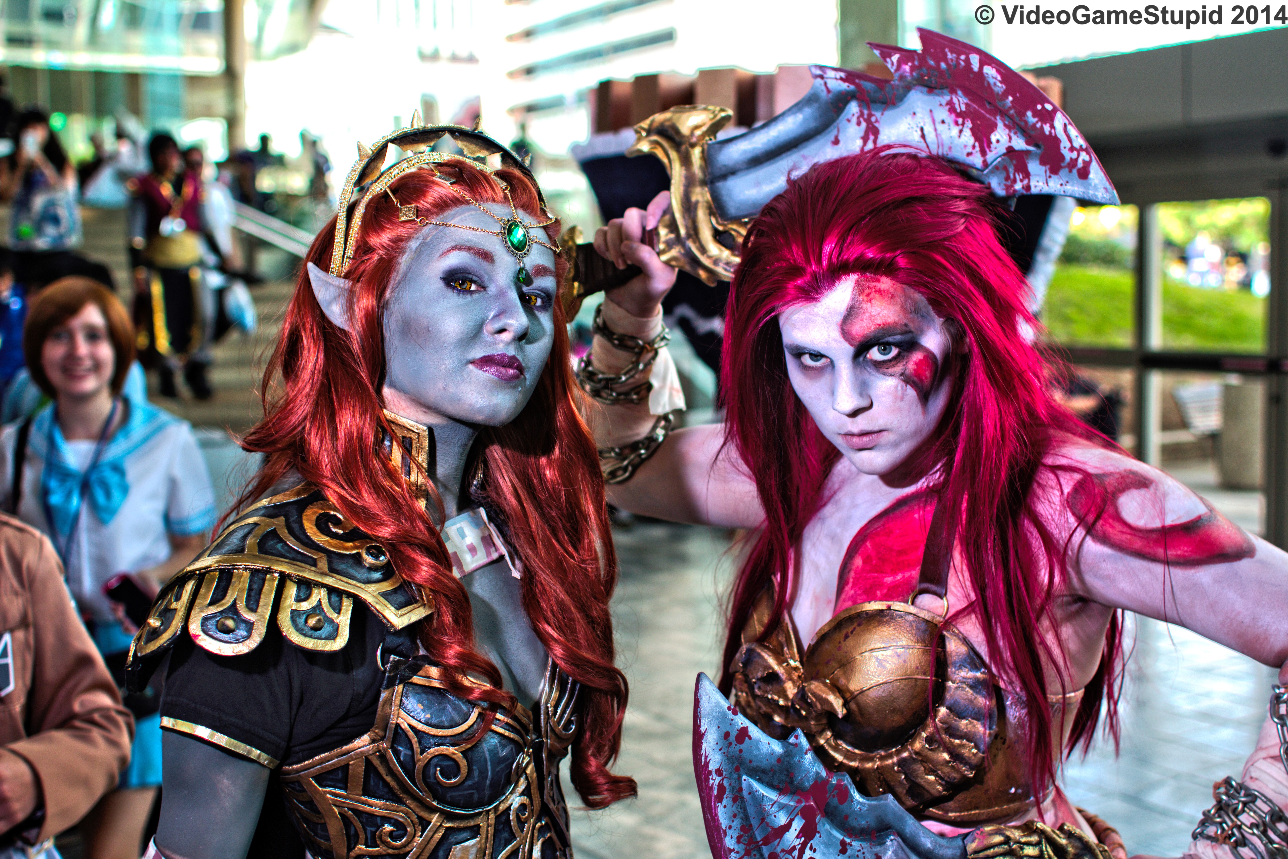 Otakon 2014 - Genderbent Kratos and Ganondorf