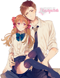 [Gekkan Shoujo Nozaki- kun] Sakura x Nozaki Render