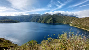 Lac volcanique en Equateur