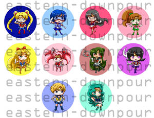 Sailor Moon Buttons