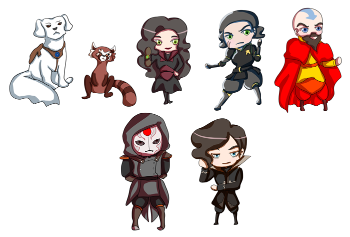 More Korra Chibis